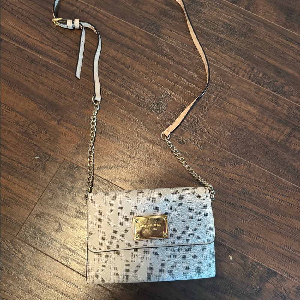 Michael Kors Beige Crossbody Bag